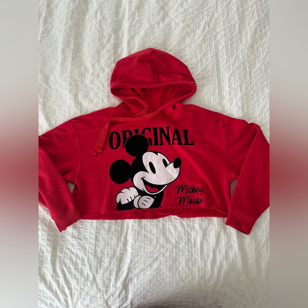 Mickey Mouse Cropped hoodie size Small